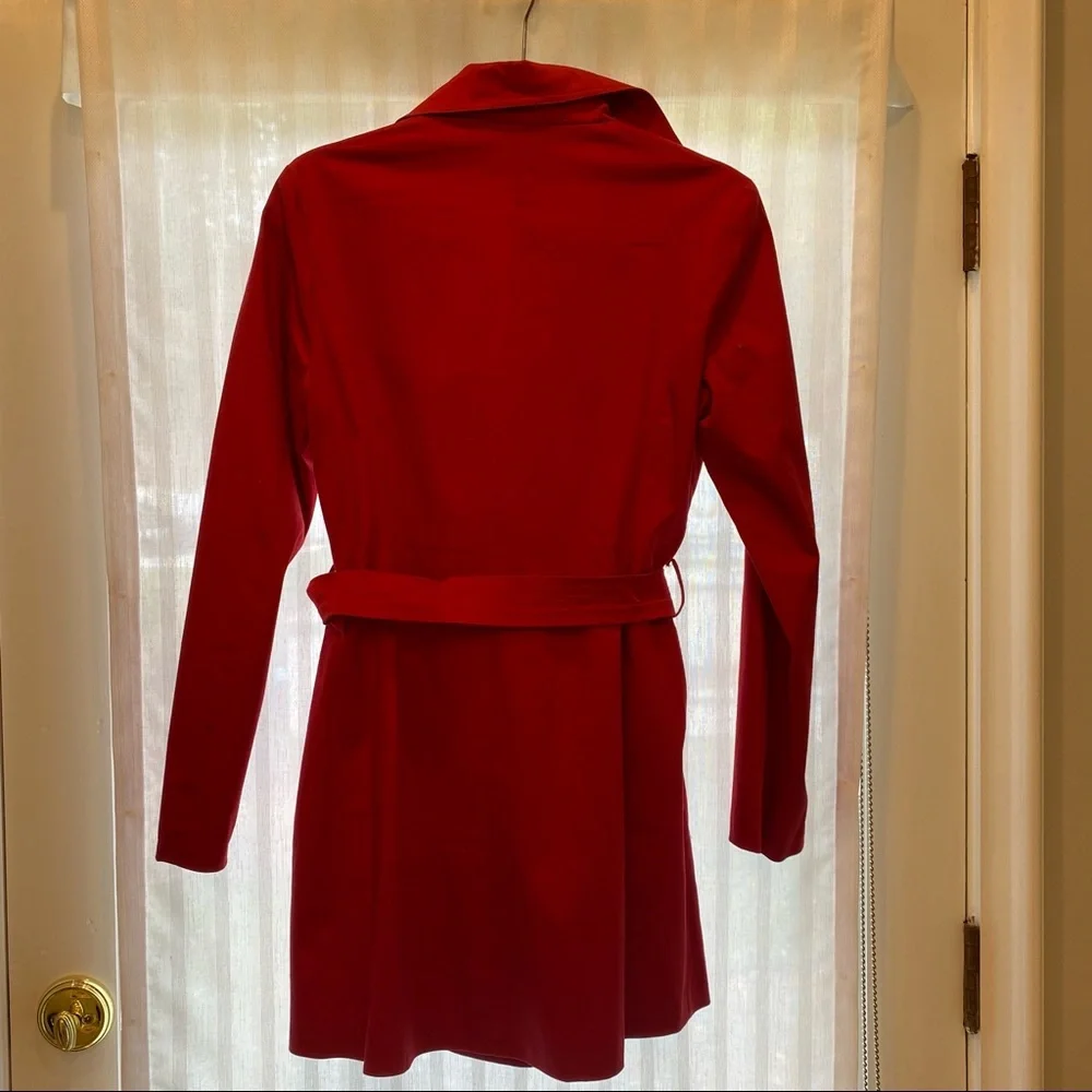 Max Mara Red Trench Coat size small - Picture 10 of 12